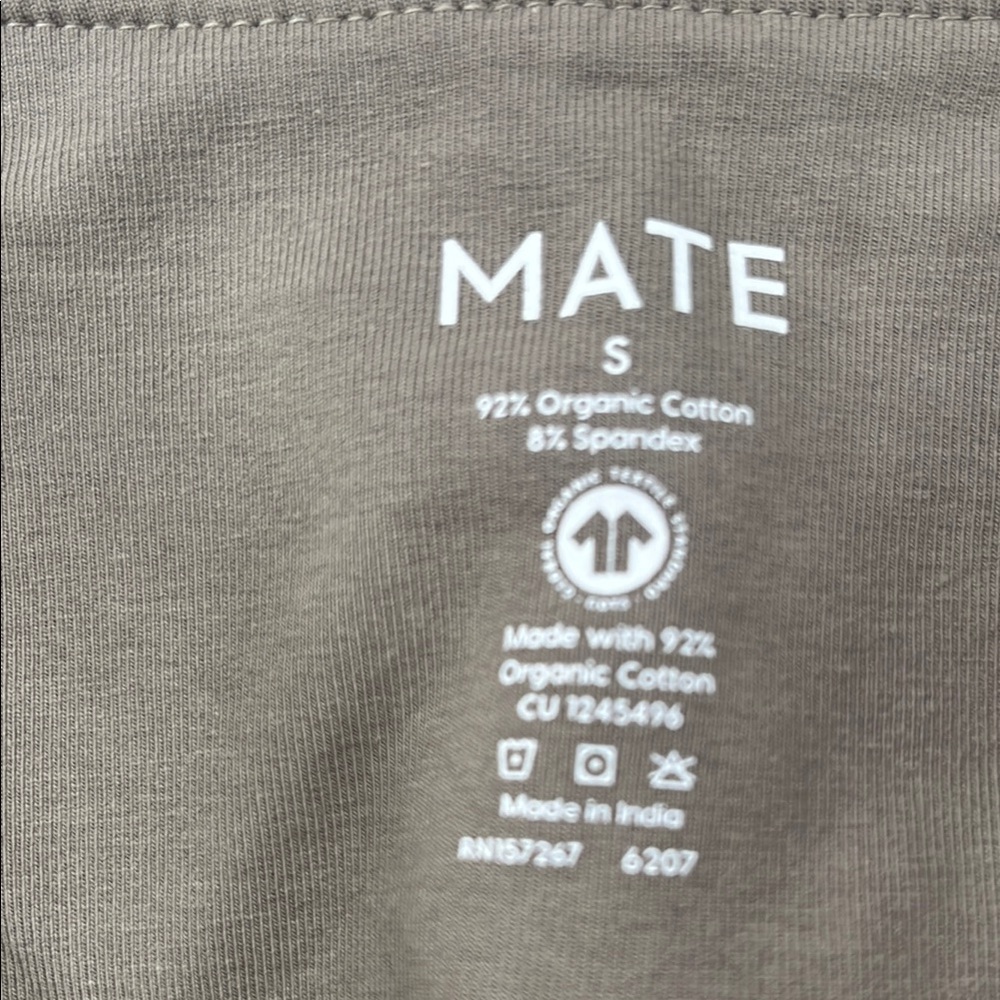 MATE the Label Women's Bike Shorts and Sports Bra Set in Taupe- read! - Picture 7 of 16